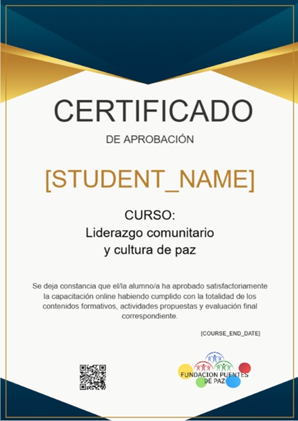 Liderazgo comunitario y cultura de paz
